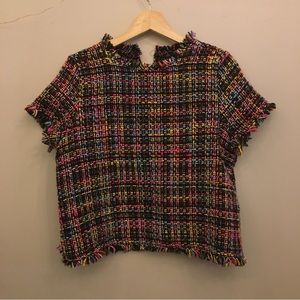 Zara woven T-shirt